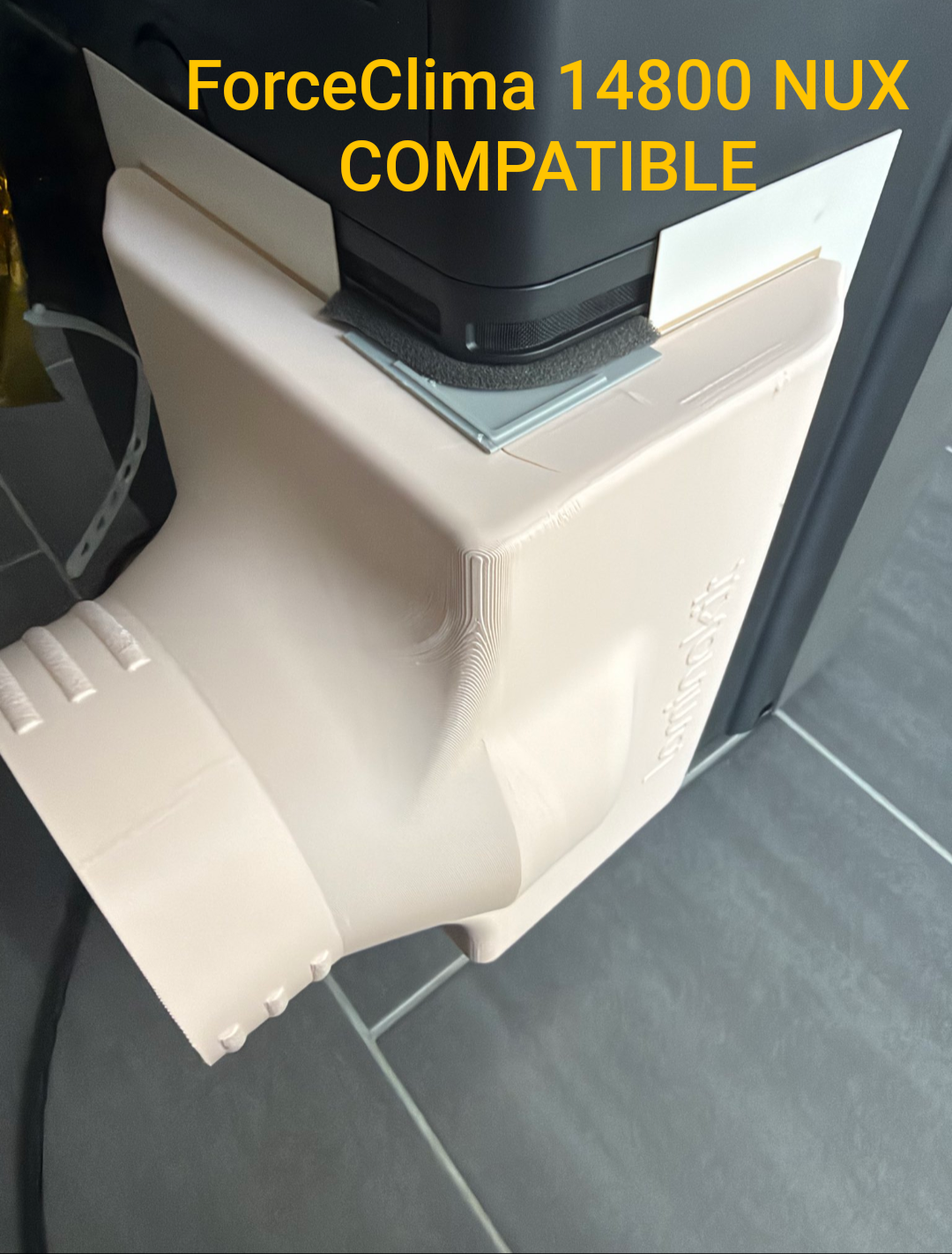 Kit Double Tuyau Climatiseur en angle Laminakit B1